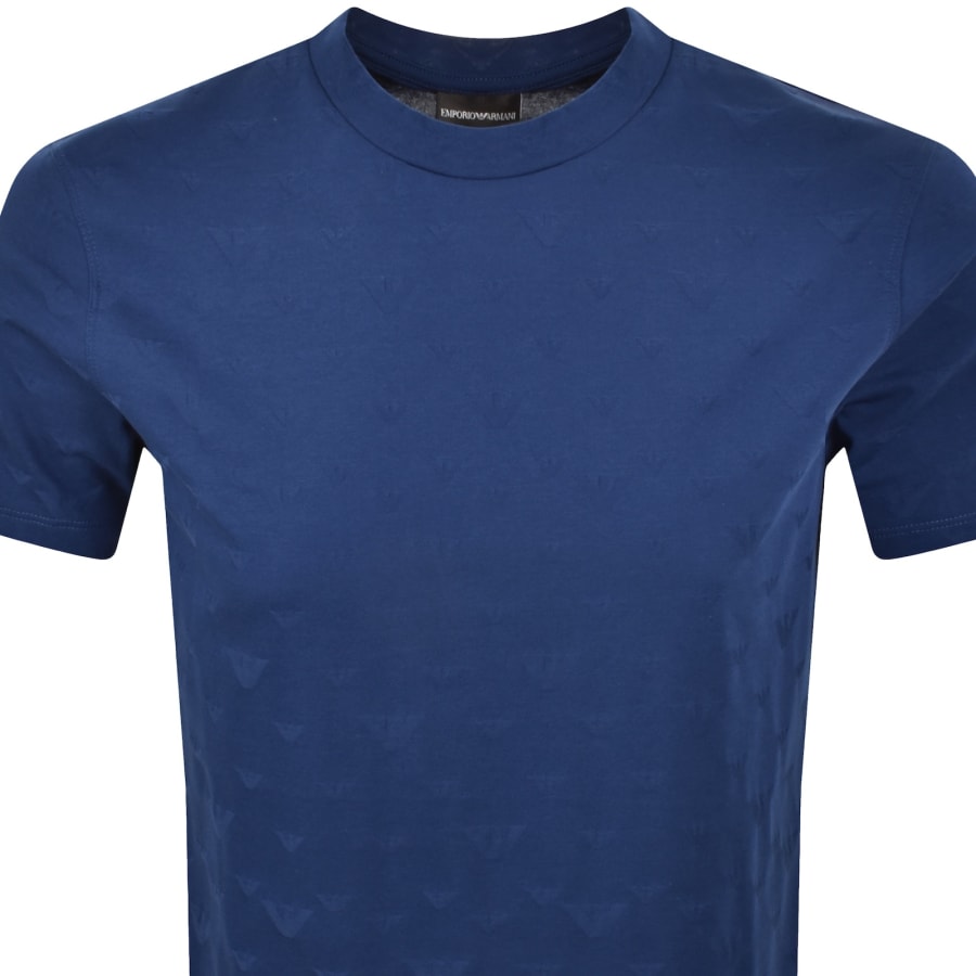 Emporio Armani Logo T Shirt Blue | Mainline Menswear